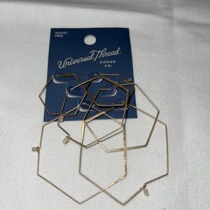 Universal Thread Nickel Free hoop earrings